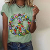 T-Shirt Met Vlinder- En Bloemenprint