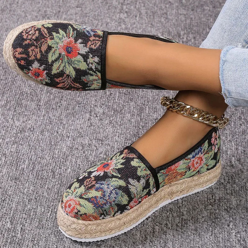 Vintage Platform Slip-On Schoenen