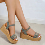 Casual Sandalen Met Sleehak